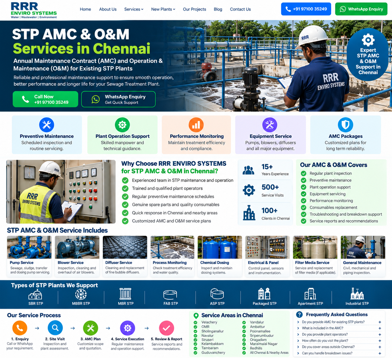 STP AMC & O&M Services in Chennai.
